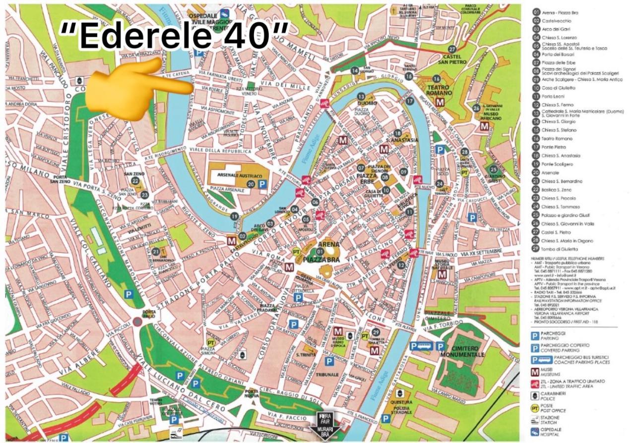 Ederle 40 Lägenhet Verona Exteriör bild
